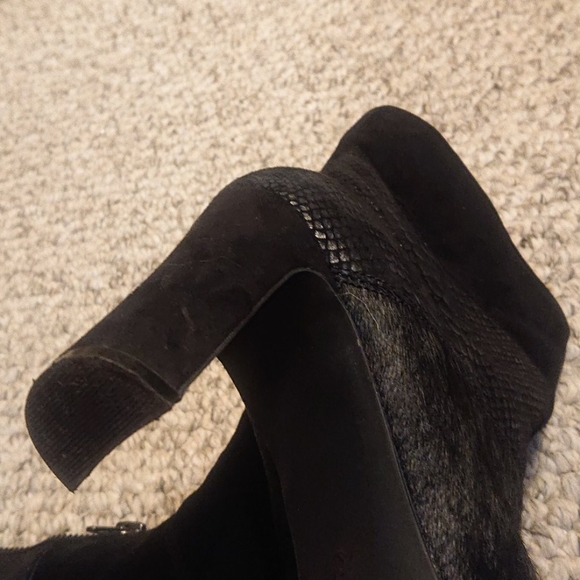 Anne Klein Calf Hair and Snake Skin Booties - Picture 5 of 5